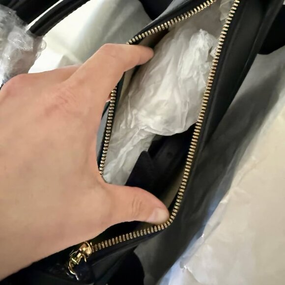 Polène Numéro Dix – Monochrome Black Textured Leather - Picture 8 of 10